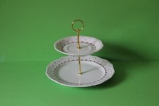 zauberhafte zweistöckige Etagere Teller Eschenbach La Reine Rosenranke 082326
