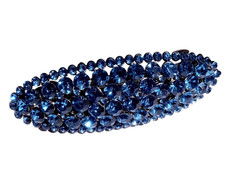 Blau strass haarklammer - 1,