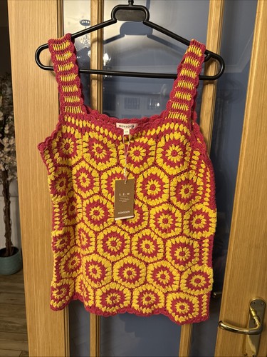 Monsoon häkel tanktop neu - s/m,