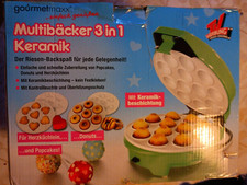         Multibäcker  für Donuts, Popcakes, Herzküchlein, 3 in 1-Cake-Pop-Maker