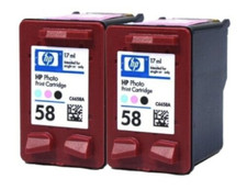 2 pack HP 58 Photo Genuine