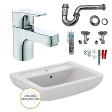 Ideal Standard Waschbecken Waschtisch Armatur Siphon Eckventile Silikon Komplett