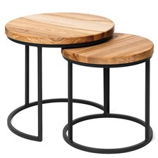 LAMO Couchtisch rund 2er Set -