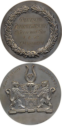 Siegermedaille rudern 1949 - rudern,