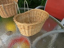 Kleiner Fahrradkorb Kinderfahrrad aus Weide Lenkerkorb? Henkel geflochten gut