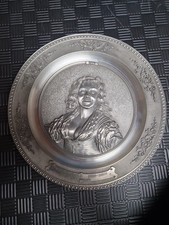 Sammler Wand Teller Frans Hals 1580-1666 Zinn