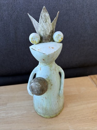 Deko frosch könig aus - könig, blech