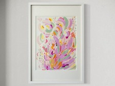 Acrylbild eingerahmt, GEMÄLDE