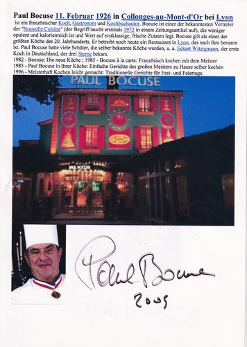 Autogramm paul bocuse - paul,