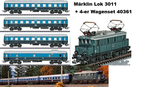 Märklin 30111 40361 e lok - +, e-lok