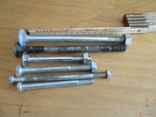 Konvolut 6 Stück Schloßschrauben M8 M10 M12 100 mmm - 180 mm