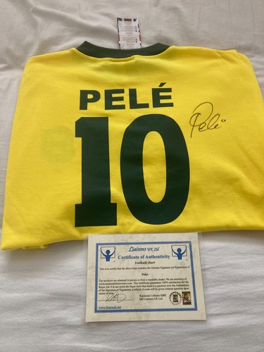 Pele signiertes brasilien - pele,