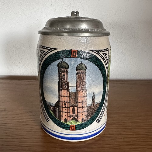 Antiker jugendstil bierkrug - antiker,