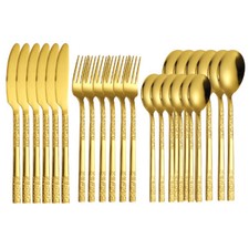 24stk.Besteckset Gold