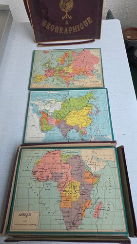 Antikes puzzle spiel aus holz - antikes,