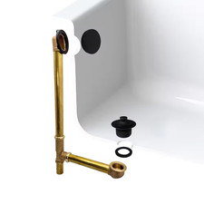 22 In. Brass Lift & Turn Bath