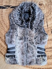 Amisu Kunst Fell & Leder Weste