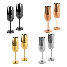 Echtwerk Sekt-/Champagnerkelch Set 2-teilig Champagnerglas Sektglas 250 ml 
