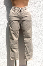 MAC Chino Galaxy Casual Stretch Jeans Nieten Details grau beige Gr. 26/36