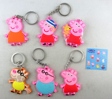 FREMDFIGUREN + KONVOLUT / 6x PEPPA PIG ANHÄNGER von KIDSWORLD + BPZ RAR