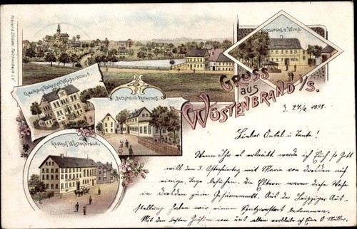 Wüstenbrand hohenstein - ak,