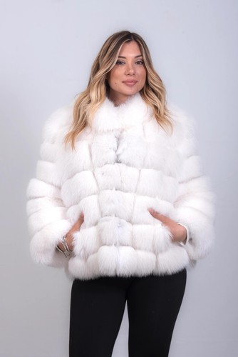 Fuchsjacke weiss damenjacke - fuchsjacke, (damenjacke