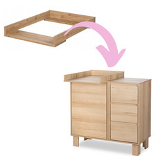 Wickelaufsatz Holz Braun–