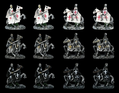Figuren kreuzritter auf pferd - figuren,