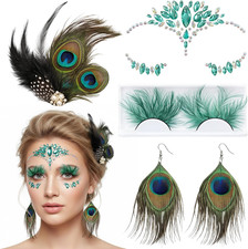 4 Stück Pfau Kostüm Damen