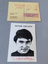 PETER ORLOFF original signierte 60'er Jahre-Autogrammkarte 10x15 + BRAVO-Karte
