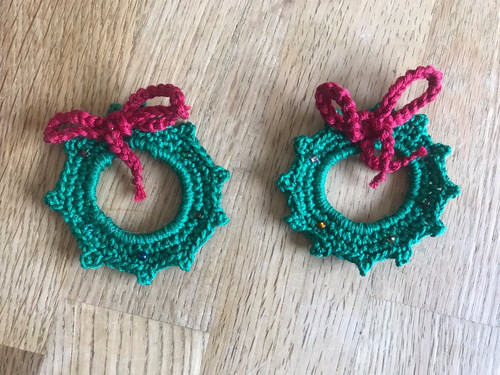Adventskranz gehäkelt - ,