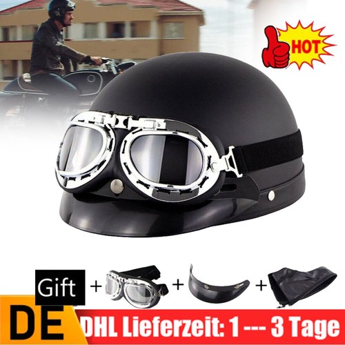 Retro helm halbschale - halbschale, mit