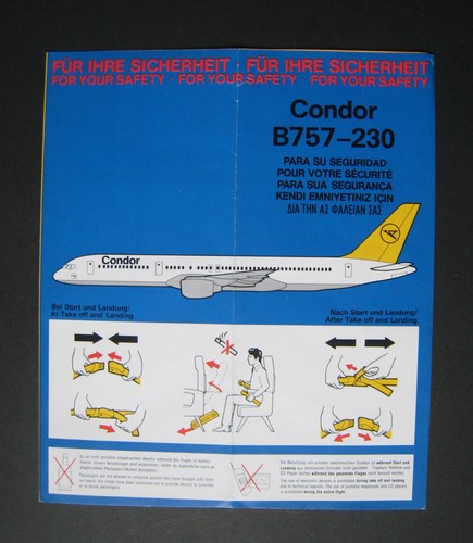 Condor boeing b757 230 safety - boeing, b757-230