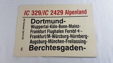 Zuglaufschild Zugschild IC