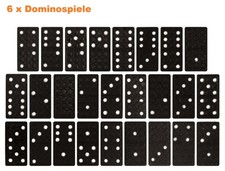 6 Dominospiele Dominosteine in