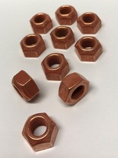 10er Set Kupfermuttern SW17