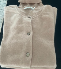 Frantina feines ital. Twin Set in rose Gr 38 100% Kashmir