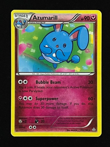Azumarill prc 103 160 - azumarill, common