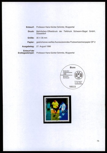 Brd schmuckblatt 1996 - brd,