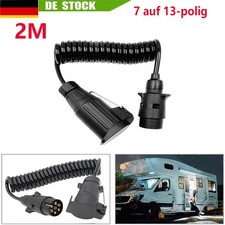 2M Adapterkabel Fahrzeug 13-polig auf Anhänger 7-polig Verlängerungskabel PKW*^