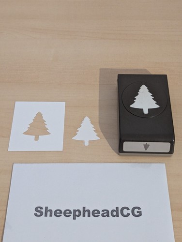 Stampin pine tree punch - pine,