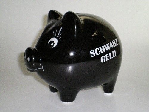 Sparschwein schwarzgeld - sparschwein,