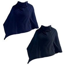 Damen Poncho Schal Cashmere Fleece Cape Cardigan Frauen Warme Überwurf Stola