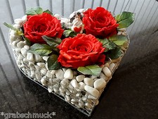 Herz rosen grablaterne - herz,