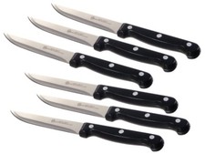 6 x JAUSENMESSER EDELSTAHL Brotzeitmesser Speckmesser Küchenmesser Fleischmesser