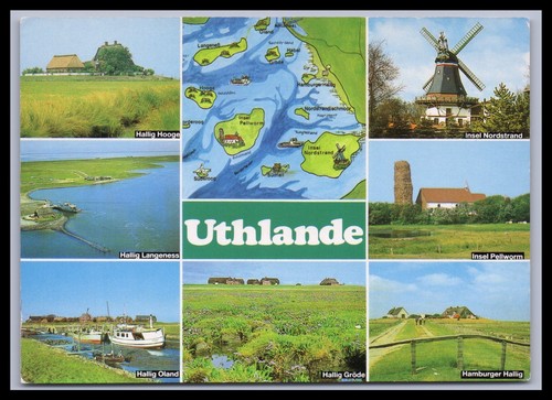 Ansichtskarte uthlande insel - ansichtskarte,
