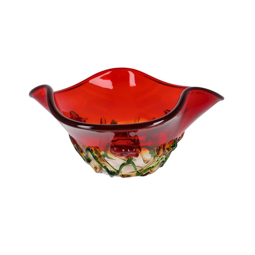 Vase bunt glas - glas, geblasen
