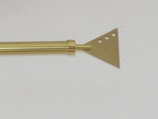 "Messing" Gardinenstange, Vorhangstange 2,20m lang