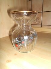 Antikes 50er/60er Jahre Hyazinthen Glas, Vase Klarglas - Geblümt Top Zustand