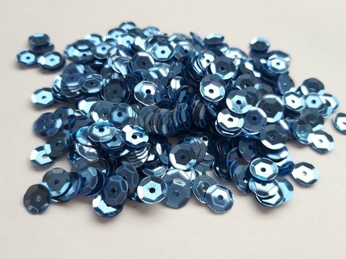 Pailletten blau metallic - pailletten,